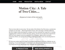 Tablet Screenshot of motioncity.com